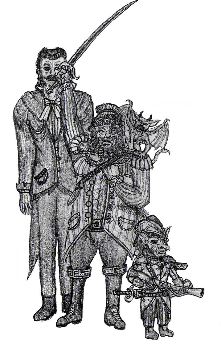 Captain Rupert and crew by Bysthedragon on DeviantArt