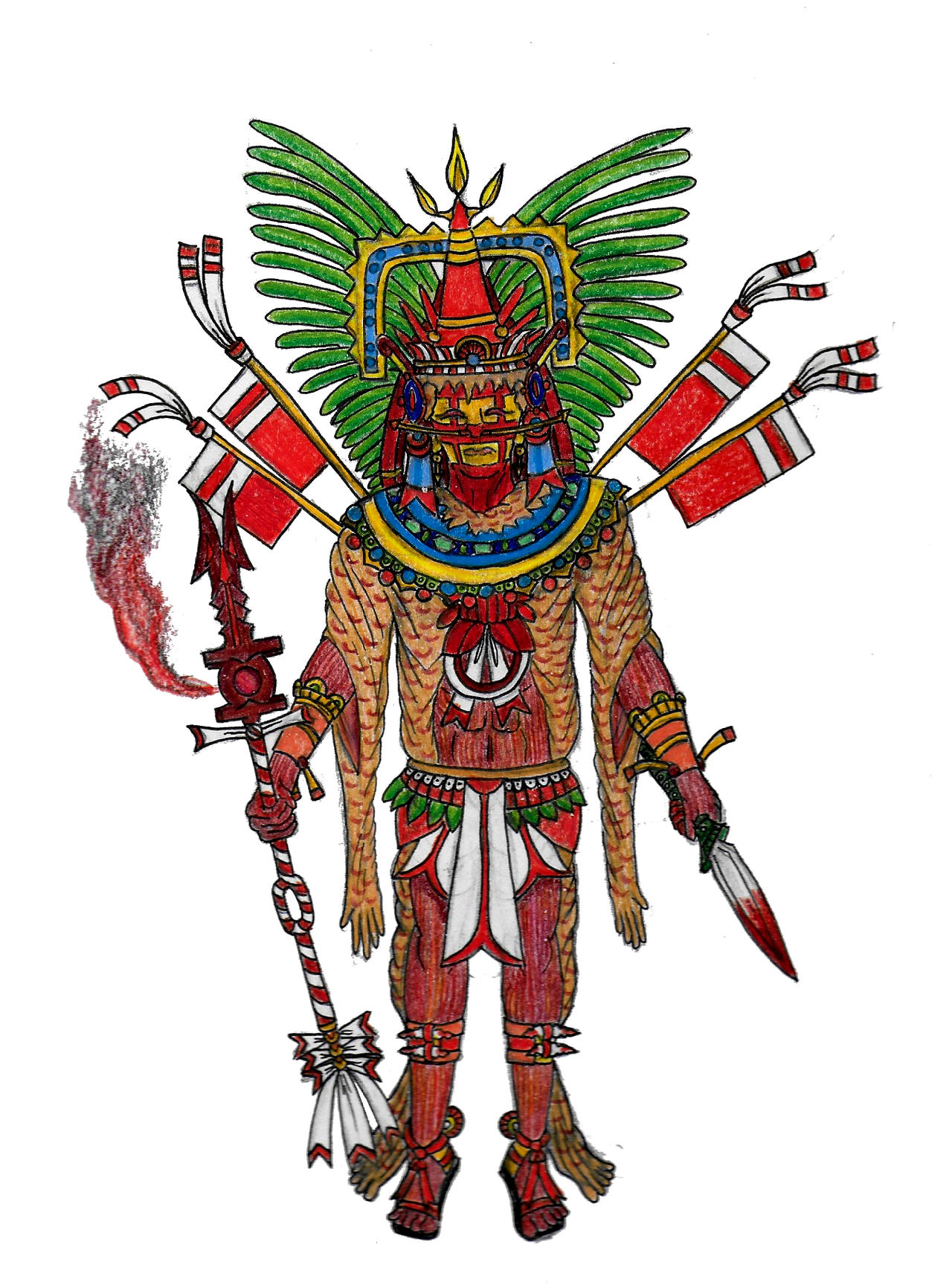 Xipe Totec by Bysthedragon on DeviantArt