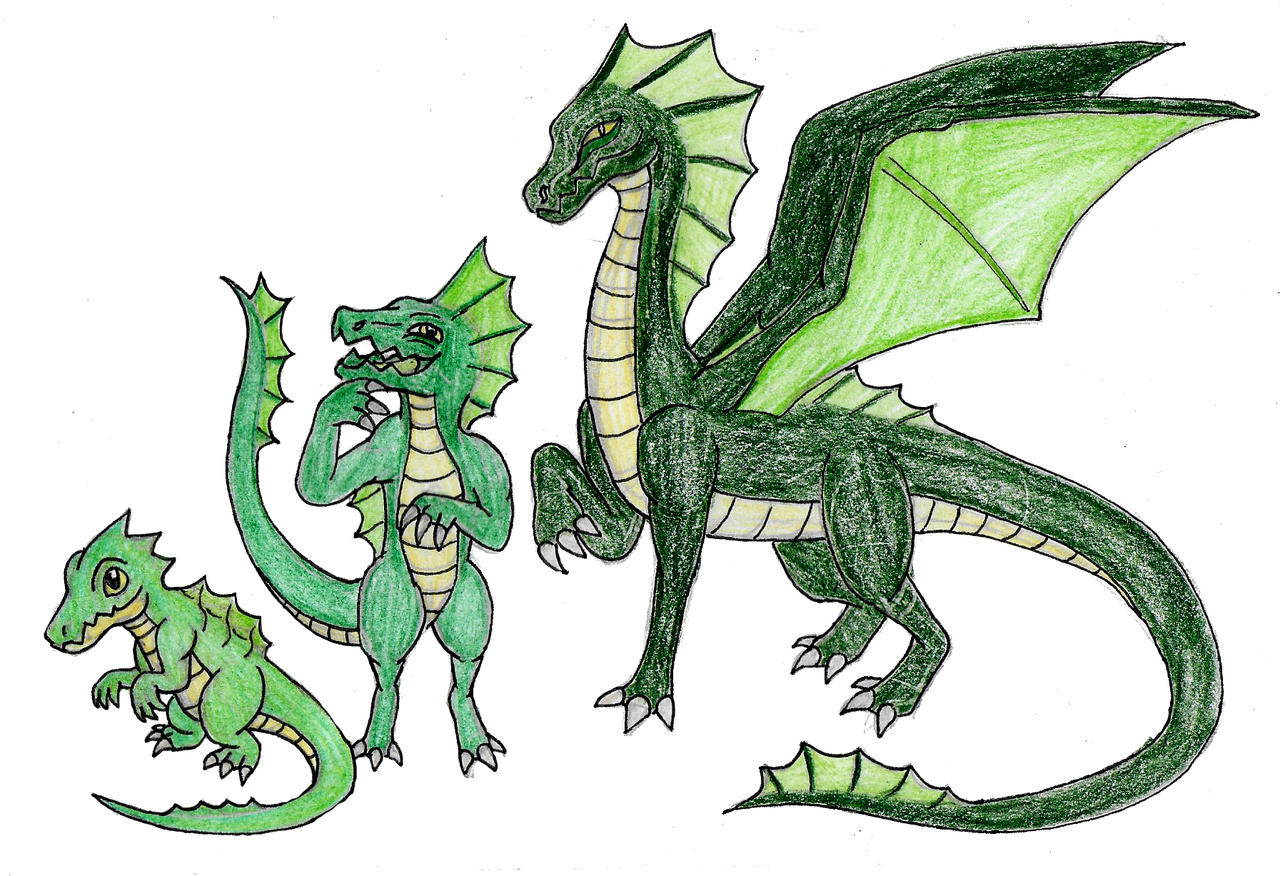 Green Dragon Pokemon by Bysthedragon on DeviantArt
