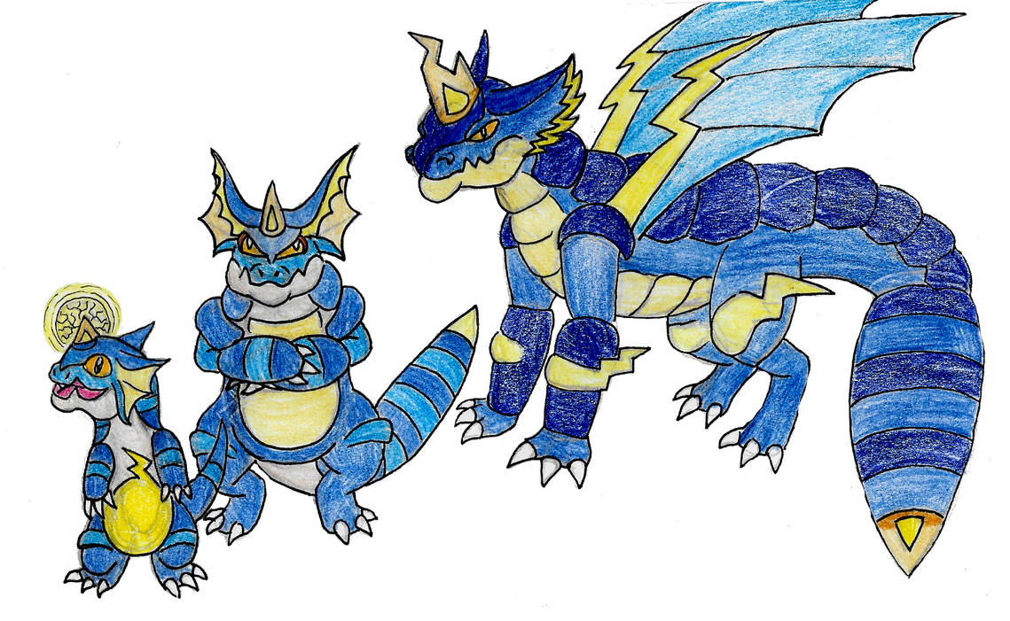 Blue Dragon Pokemon by Bysthedragon on DeviantArt