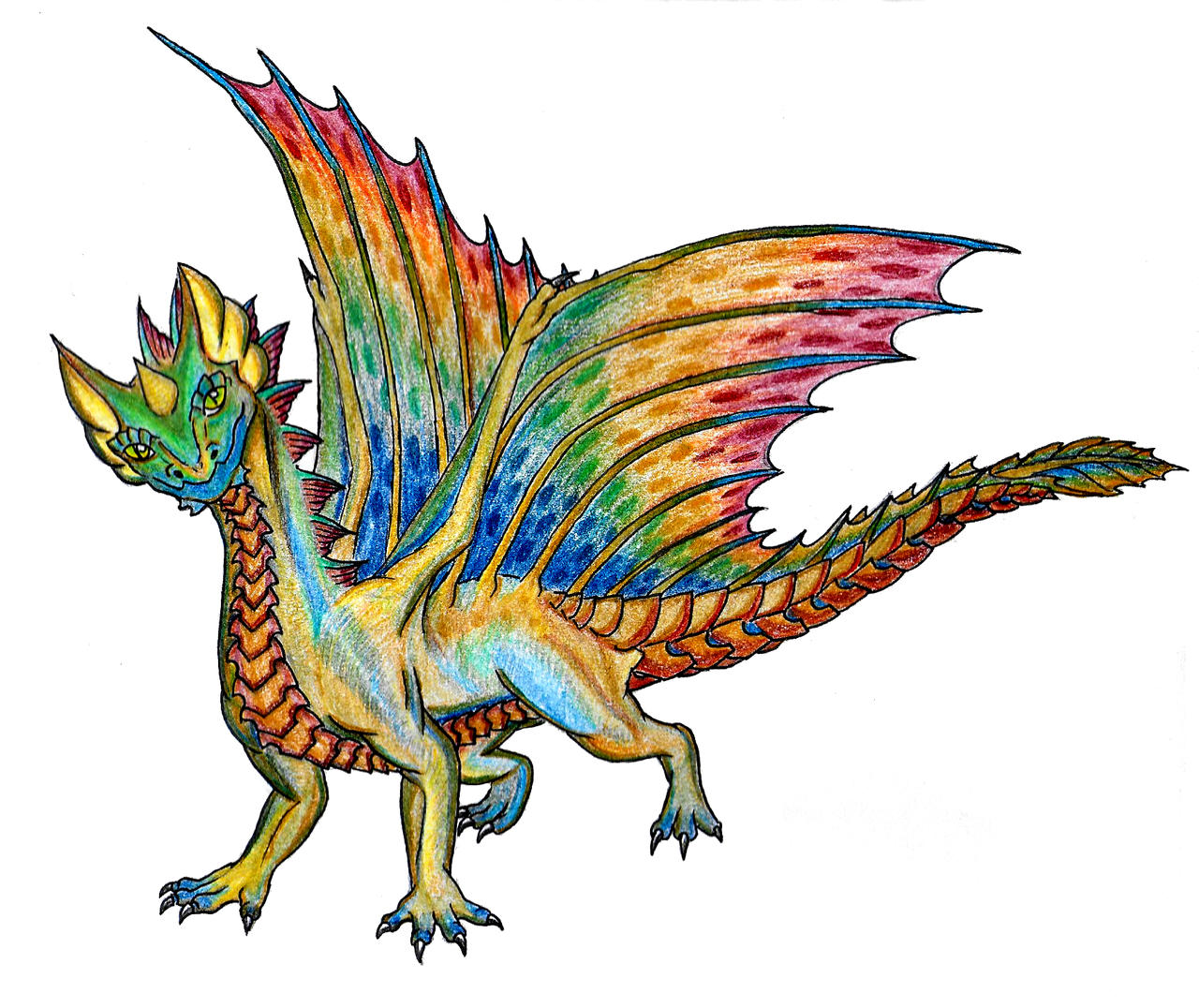 Rainbow Patina (Blue/Brass) Dragon Hybrid by Bysthedragon on DeviantArt
