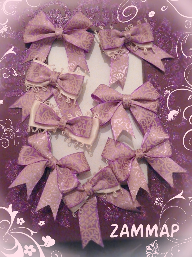 Purple flowers Bows