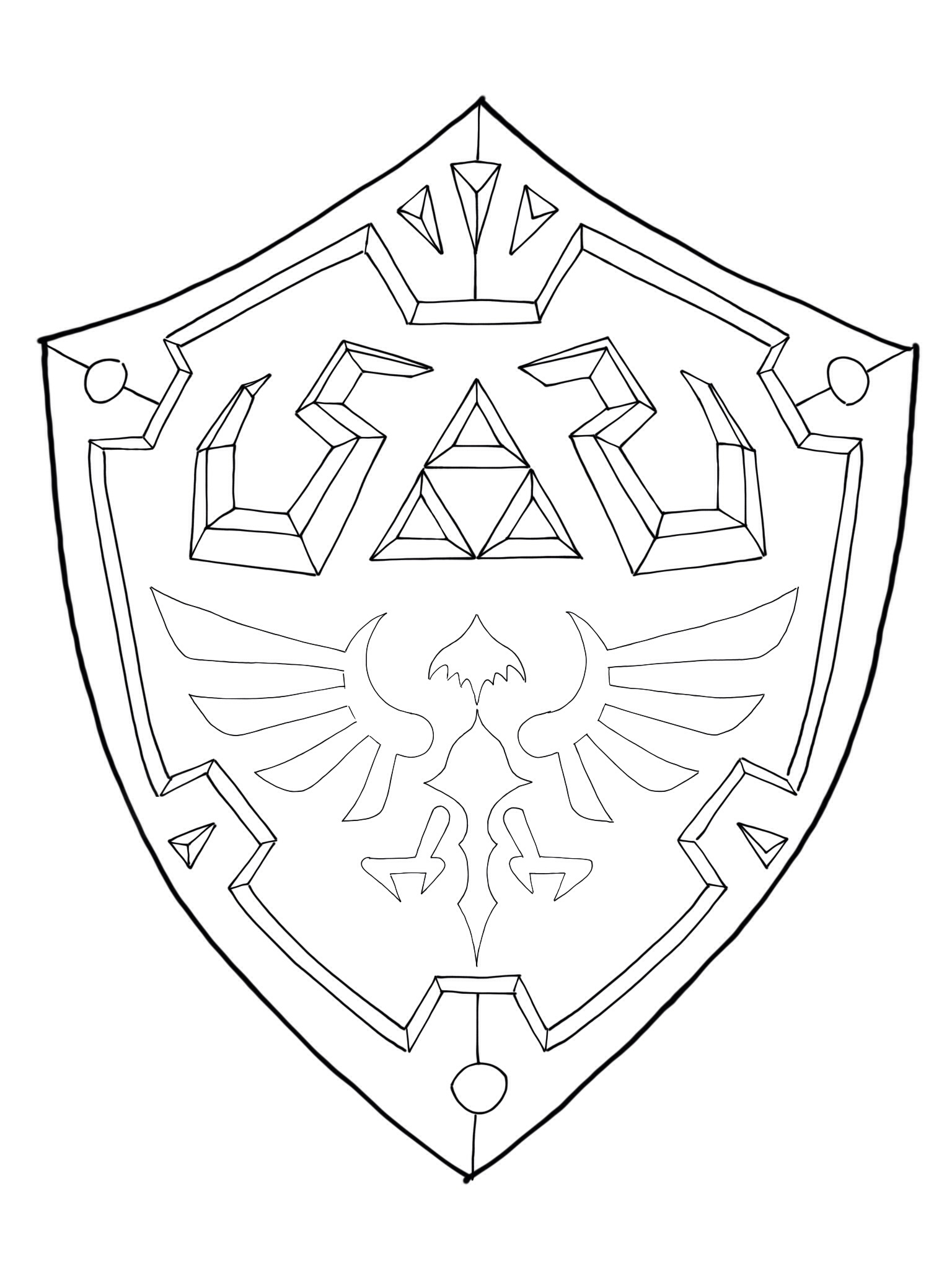 Hylian Shield Template by MaxM2015 on DeviantArt Hylian Shield Template by MaxM2015 on DeviantArt