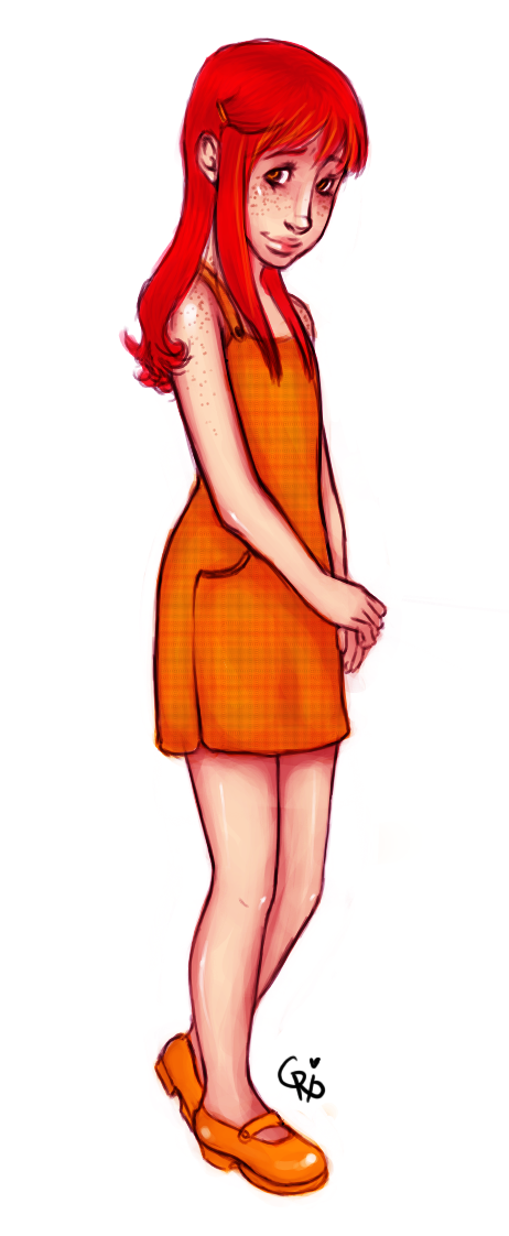 Orange dress