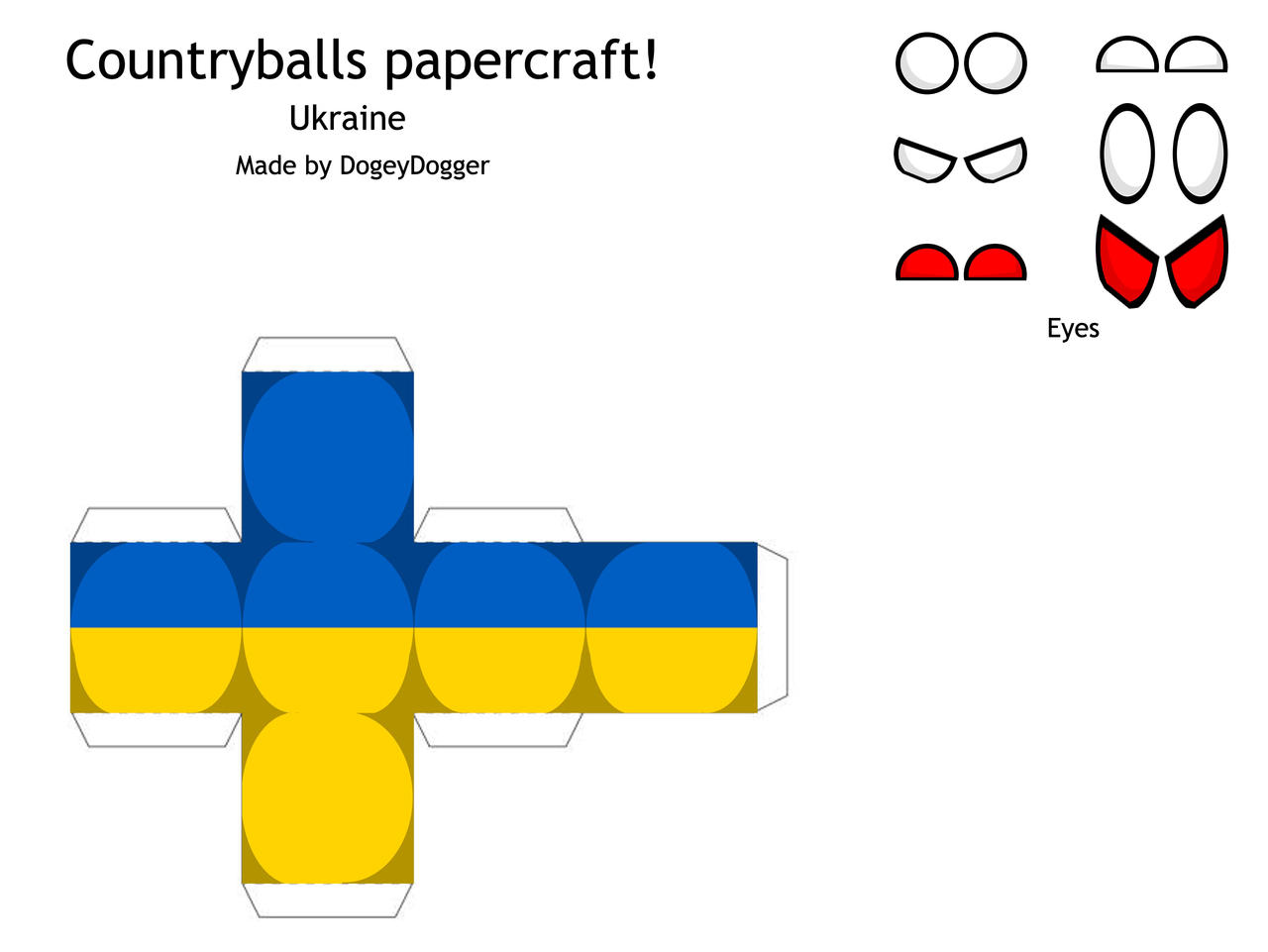 Ukraine Countryballs Papercraft By Dogeydogger On DeviantArt ukraine-countryballs-papercraft-by-dogeydogger-on-deviantart