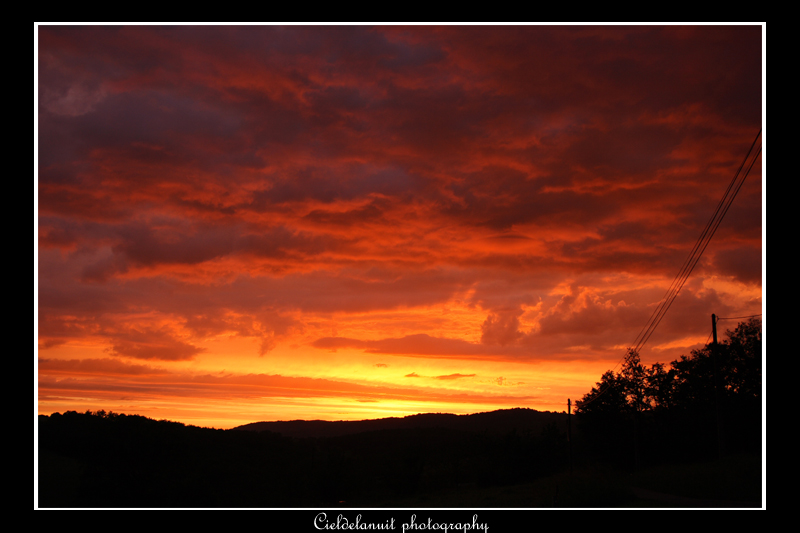 red sky at night...