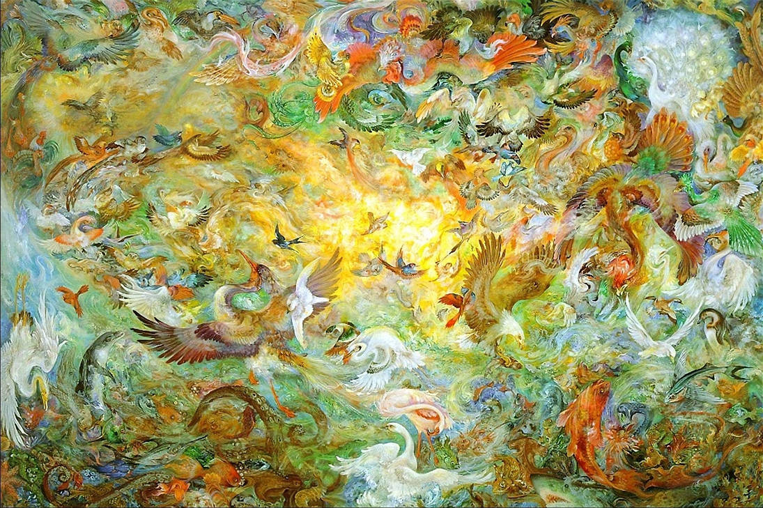 Лучшие мировые произведения. Картины иранского художника Махмуда Фаршчияна.