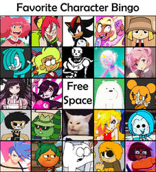 Favourite Character Bingo Part 1