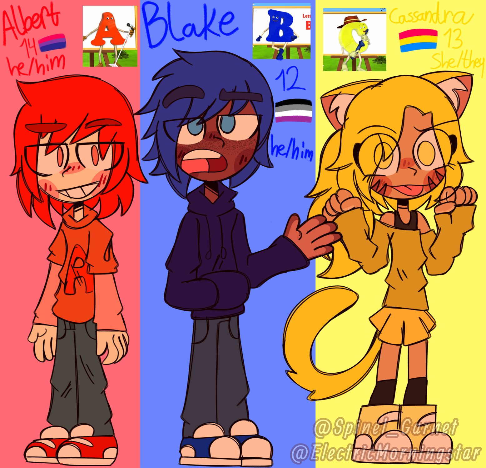Humanized alphabet lore letters part 1 by ElectricMorningstar on DeviantArt