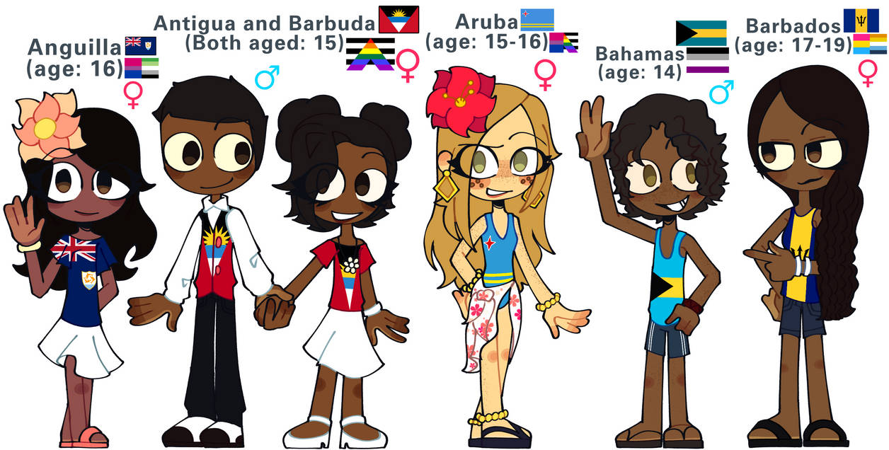 Humanized North American Countries Part 1 by ElectricMorningstar on ...