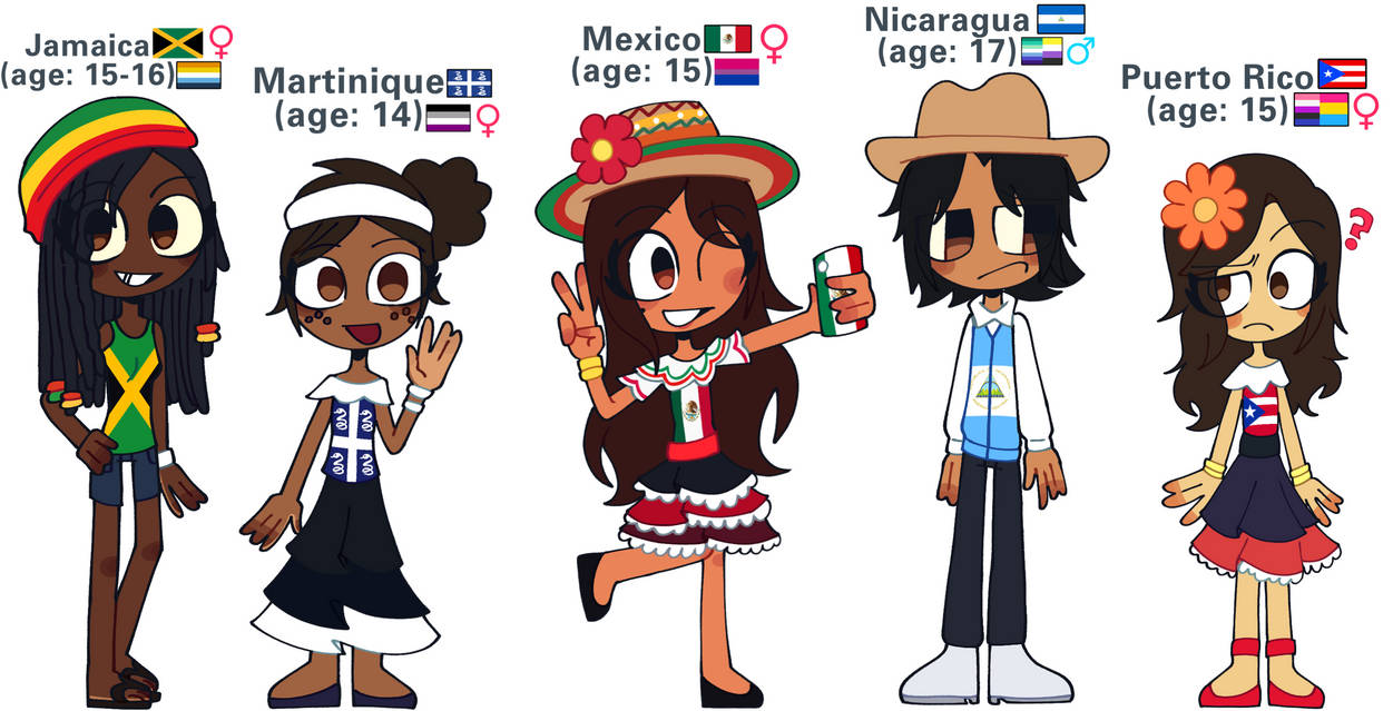 Humanized North American Countries Part 5 by RazzRubino on DeviantArt