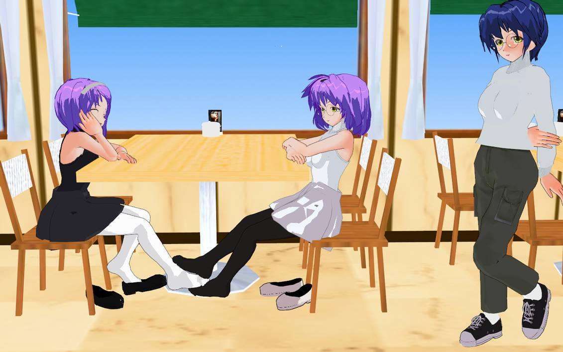 Fun at a cafe by epic-funni on DeviantArt