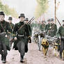 WW1 Belgian troops colorized