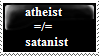 Atheist Doesn't Equal Satanist by n0-username