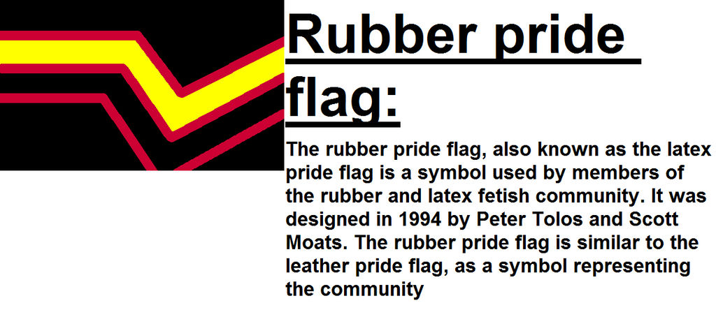 Rubber pride flag