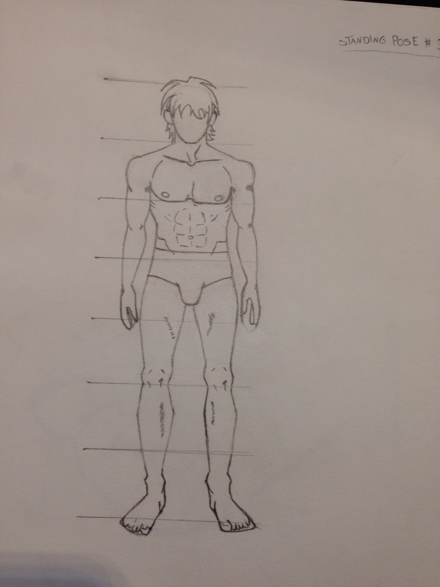 Anime Male (Standing Pose) by DinoLevery on DeviantArt Anime Male (Standing Pose) by DinoLevery on DeviantArt