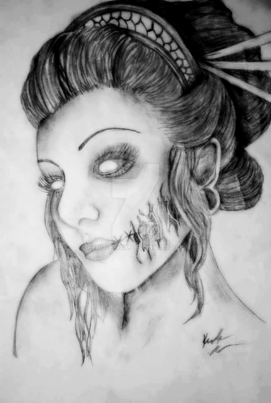 Zombie Beauty by KendleSixx on DeviantArt