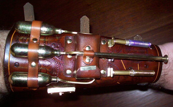 Steampunk Blaster Bracer -top-