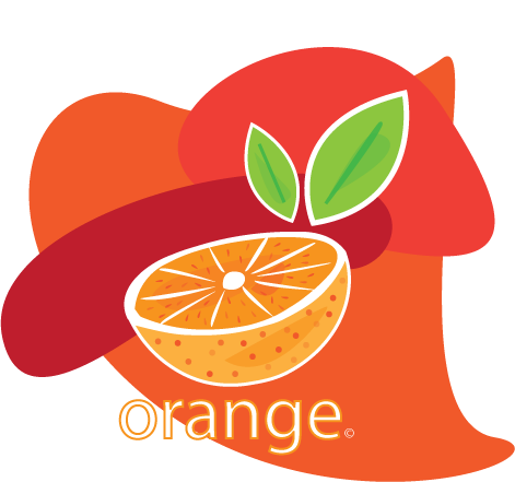 Orange.