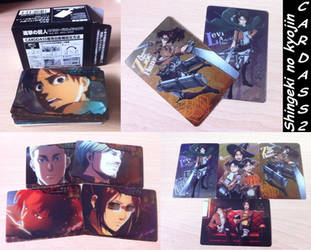 Shingeki no kyojin CARDASS 2 complete set + more