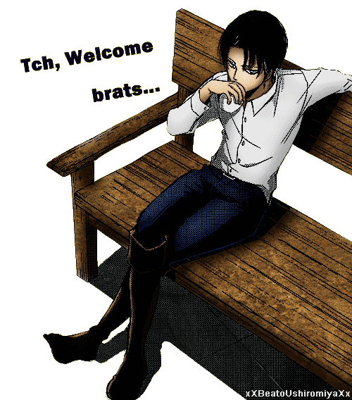 Transparent Levi on a bench DA ID