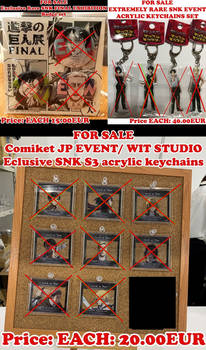 [SOLD OUT] Official SNK S3 EVENT Keychains/Badges