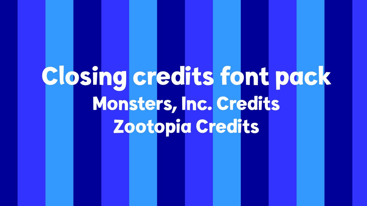 Closing Credits Font Pack by ToysRusFan on DeviantArt