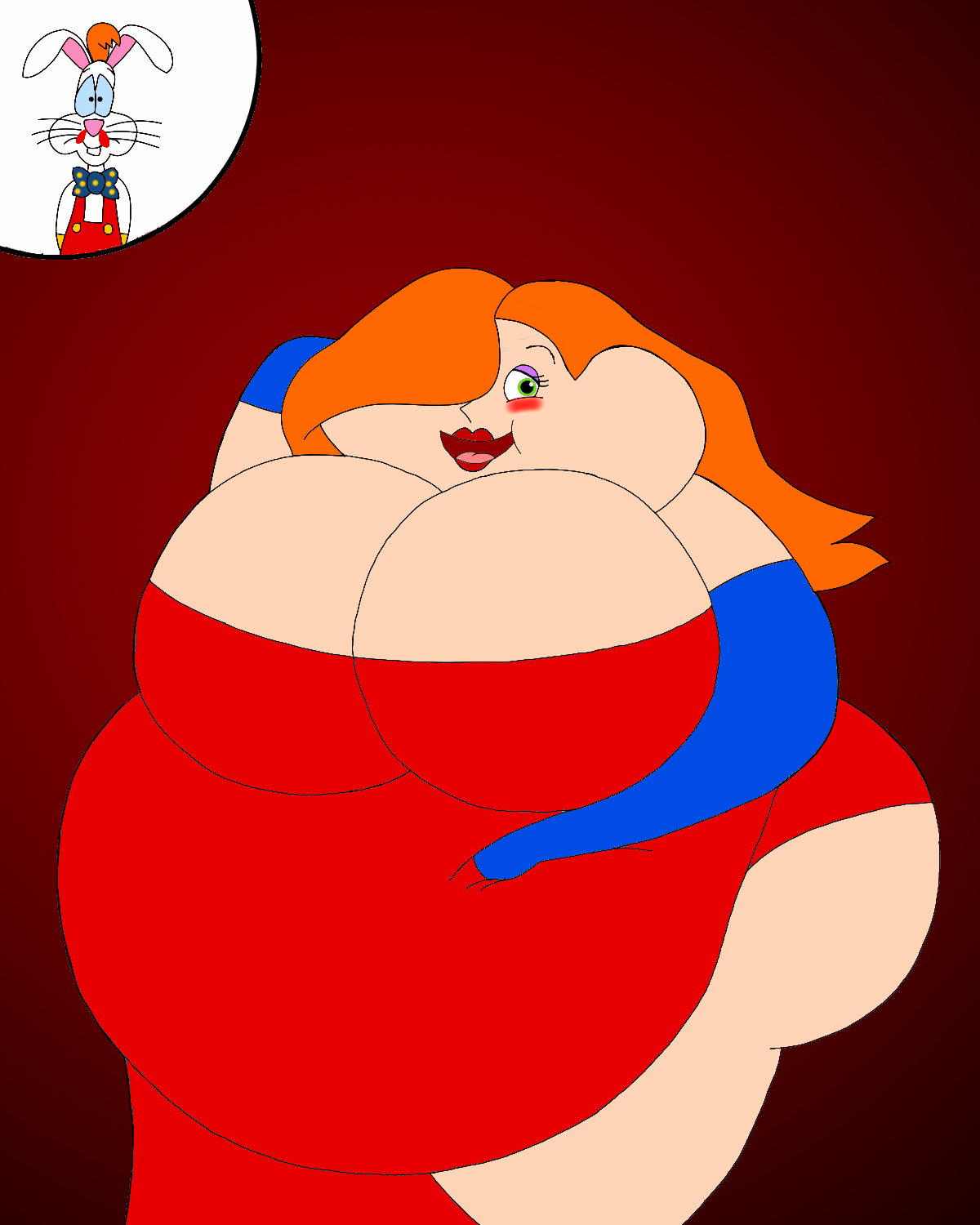 Jessica Rabbit Greasy Big Blushy Jessica Rabbit by Rebow19-64 on DeviantArt