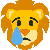 Crying Lion Face