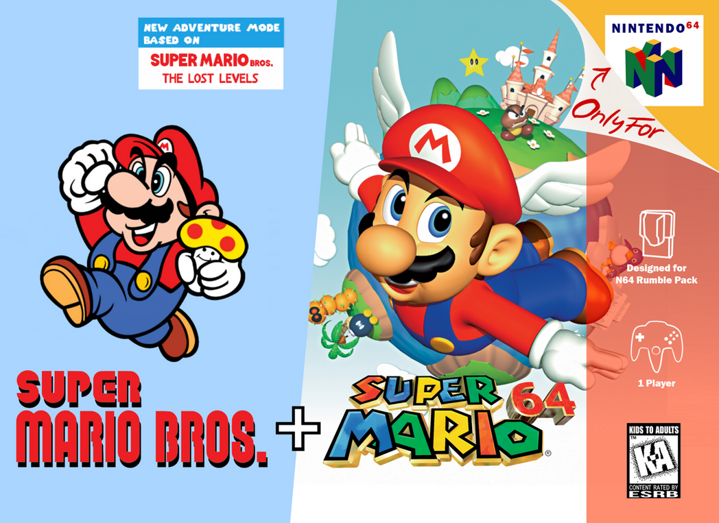 Super Mario Bros. Super Mario 64 N64 by Rebow19 64 on DeviantArt