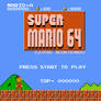 Super Mario 64 Title Screen - NES Artwork