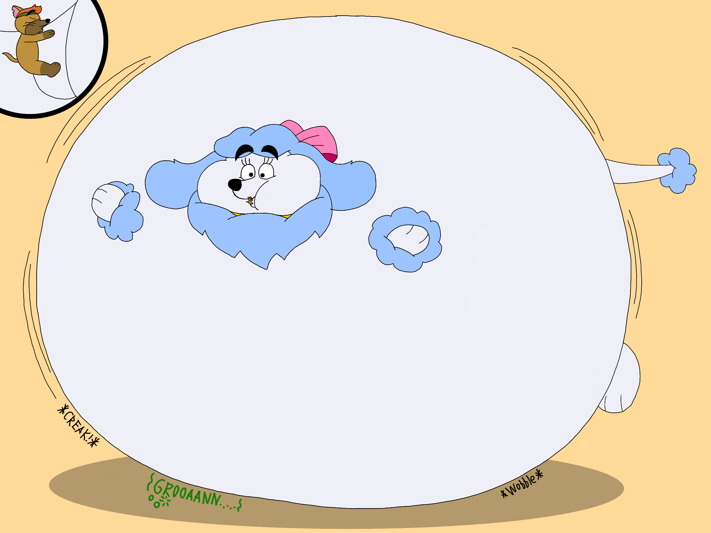 Tito Kisses Bigger Inflated Georgette by Rebow19-64 on DeviantArt