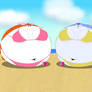 Maid Marian and Krystal Blimpy Beach Vacation