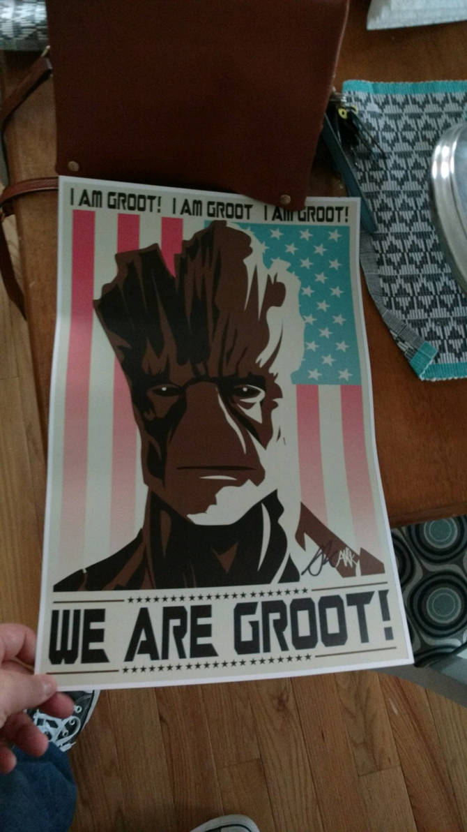 We Are Groot Poster by OtakuDude83 on DeviantArt