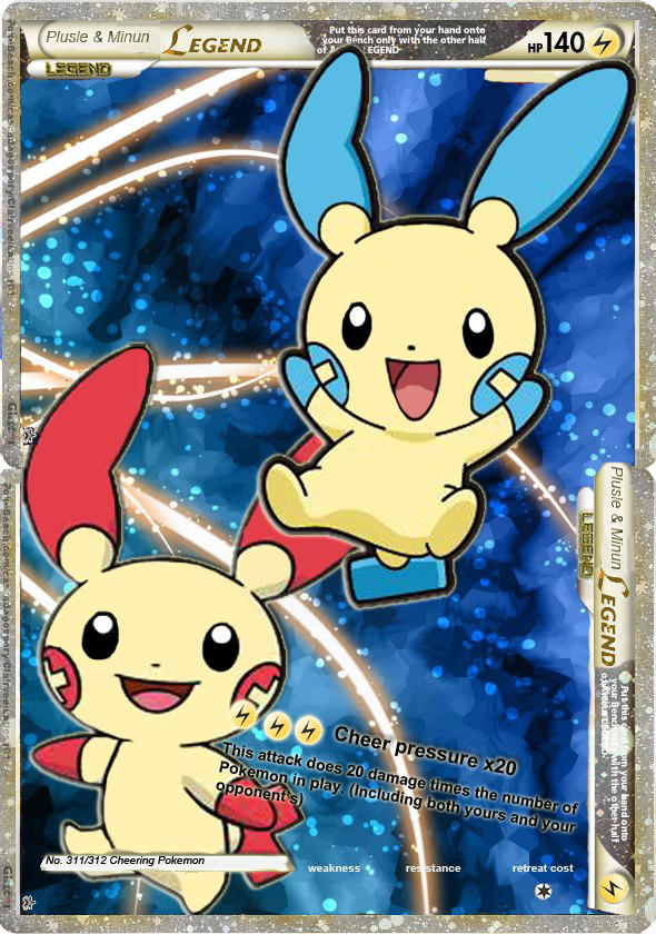 minun full art pokemon card & Plusle from Dark Explores(2012) both illustrated by Naoki Saito Awesome Plusle and Minun illustrations here were both are hanging around one of the Airplanes from Mistralton City in This specific card features a stunning Minun (7/97) - Dragon Holofoil