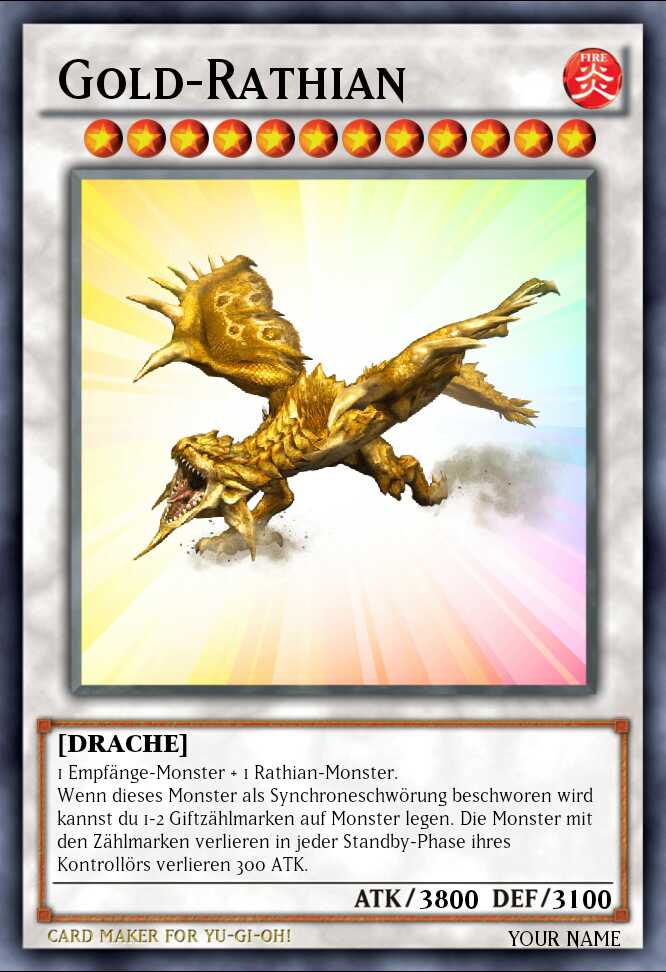 Yu-Gi-Oh IF: Gold-Rathian by Pokemonfanzocker on DeviantArt