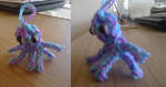 Blue, purple Octopus from Rainbow Loom by kimmylia