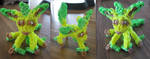 Leafeon from loom bands {Pokemon} by kimmylia