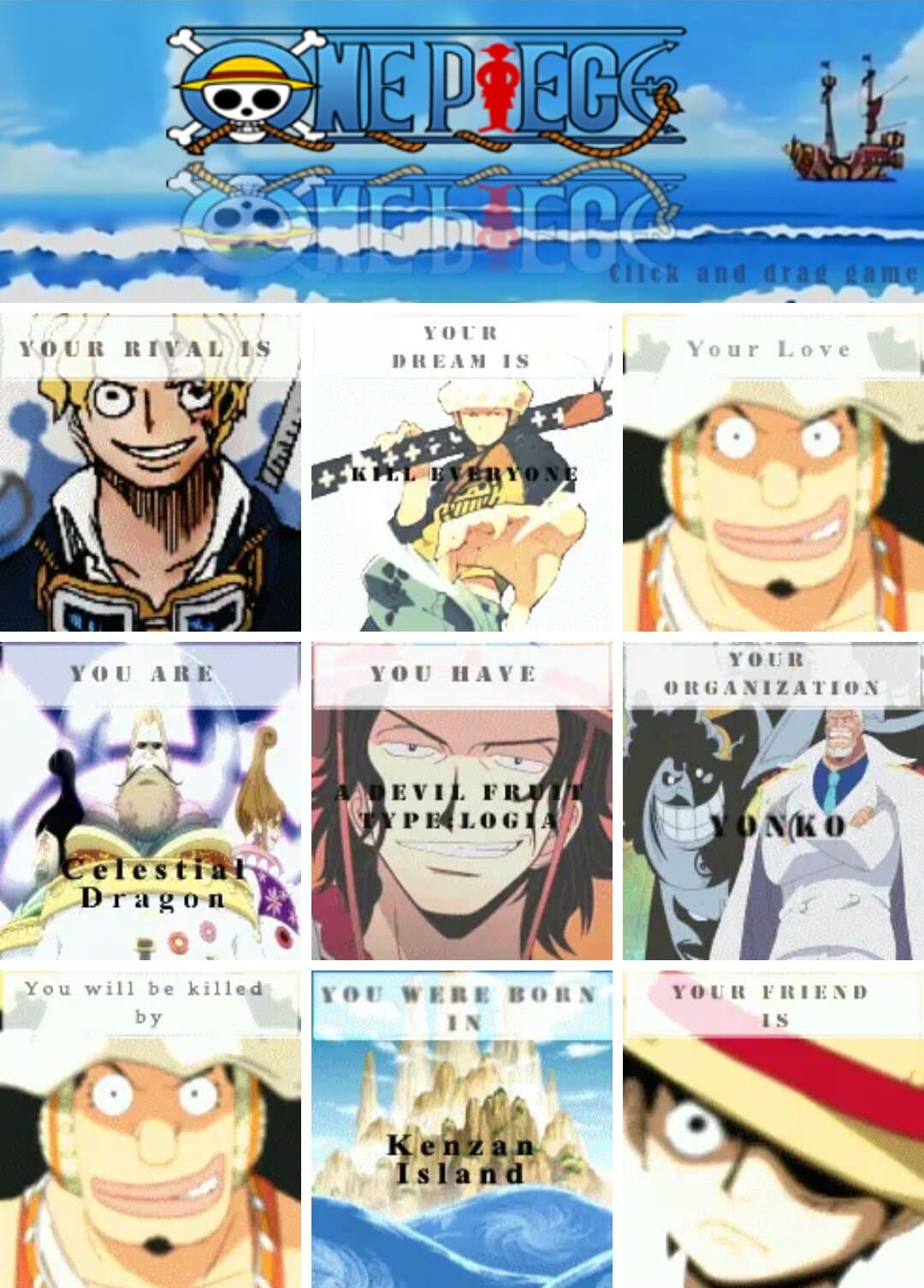 One Piece click and drag game 2 by kimmylia on DeviantArt One Piece click and drag game 2 by kimmylia on DeviantArt