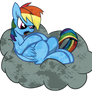 Rainbow Dash Comic-Style (Re-Do of previous art)