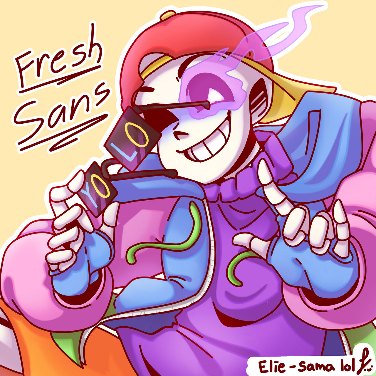 A Fresh Sans fanart by ESkyblue on DeviantArt
