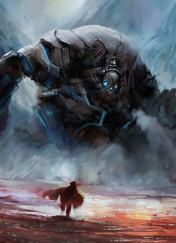 Robot chase by gerezon on DeviantArt