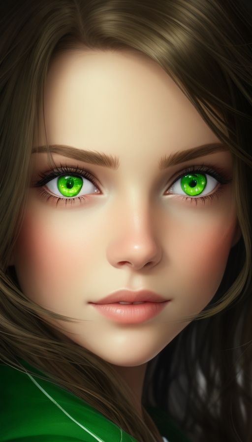Beautiful Girl Green Eyes By Kittyborg On Deviantart