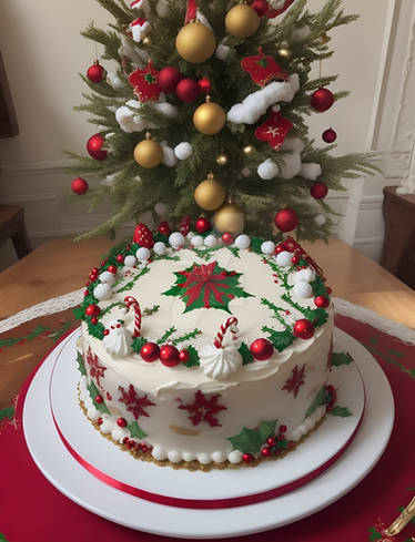 Christmas and cake 2