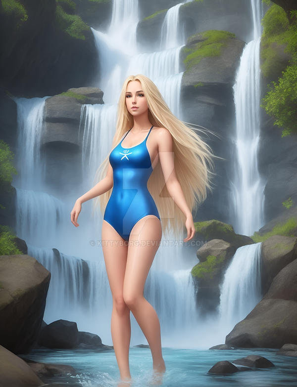 Beauty in swimsuit 3 by Kittyborg on DeviantArt
