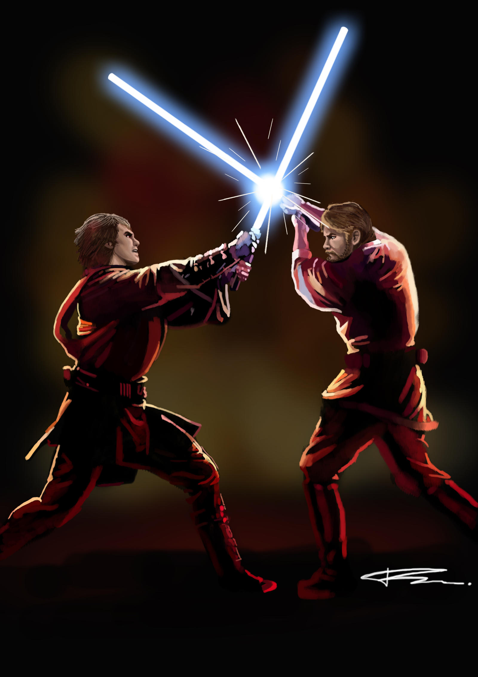 Anakin vs Obi-wan Revenge of the Sith by igor-frankenstone on DeviantArt