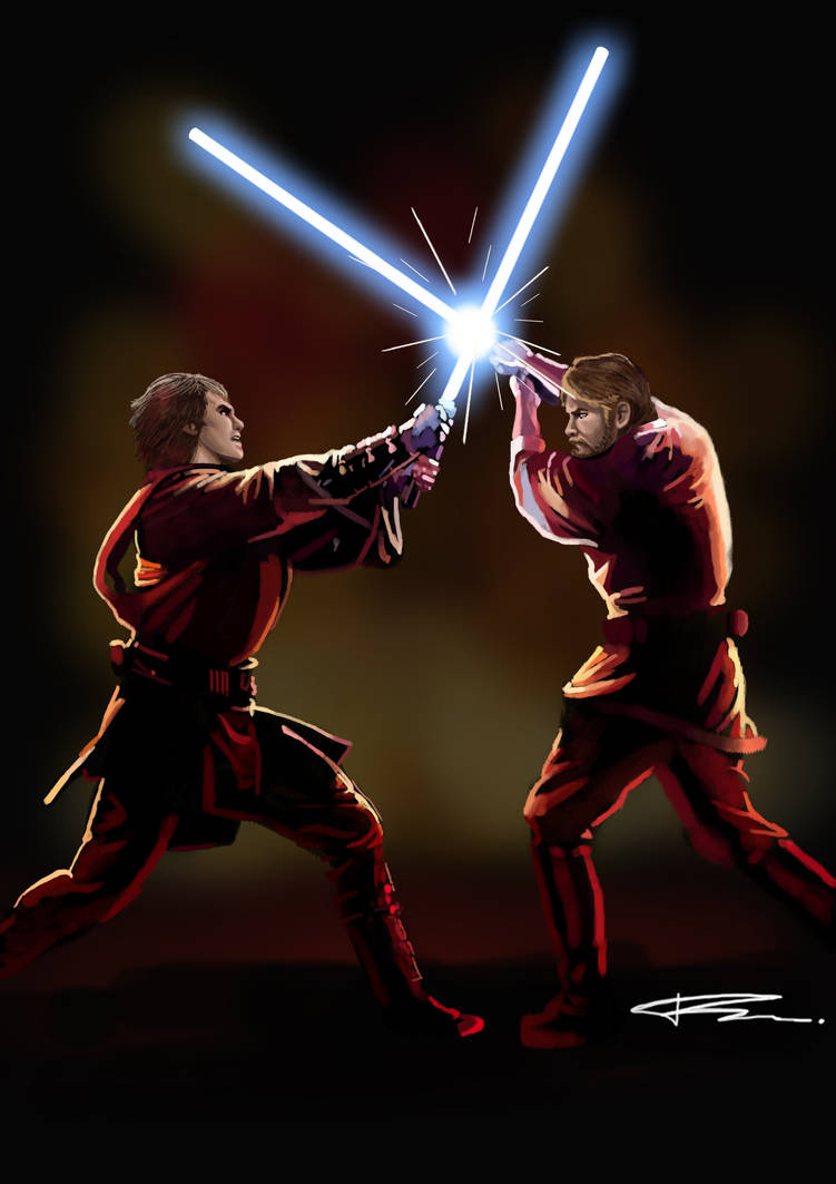Anakin vs Obiwan Revenge of the Sith by igorfrankenstone on DeviantArt