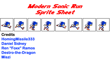 Sonic 3 Running Sprite - Sonic Running Sprite, HD Png Download