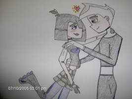 Danny Phantom and Sam Manson