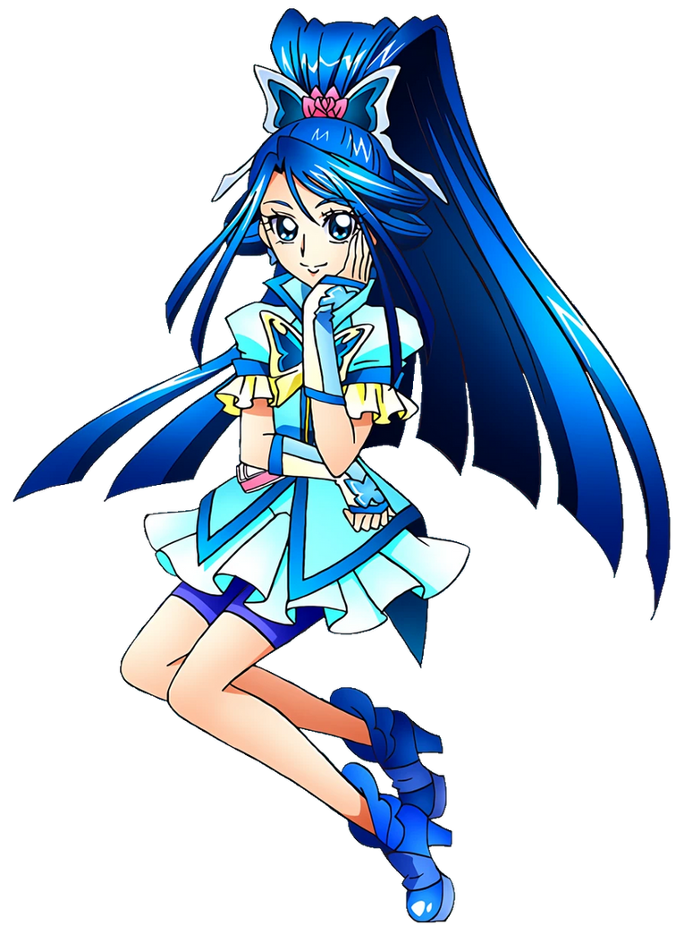 Cure Aqua (Ganbarizing Render) by KouseiFan on DeviantArt